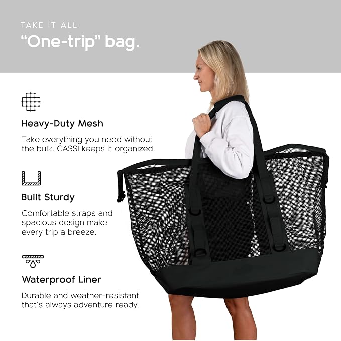 MISSION Boat Gear CASSI Heavy-Duty Outdoor Tote and Waterproof Marine-Grade Mesh Boat Bags - Image 6