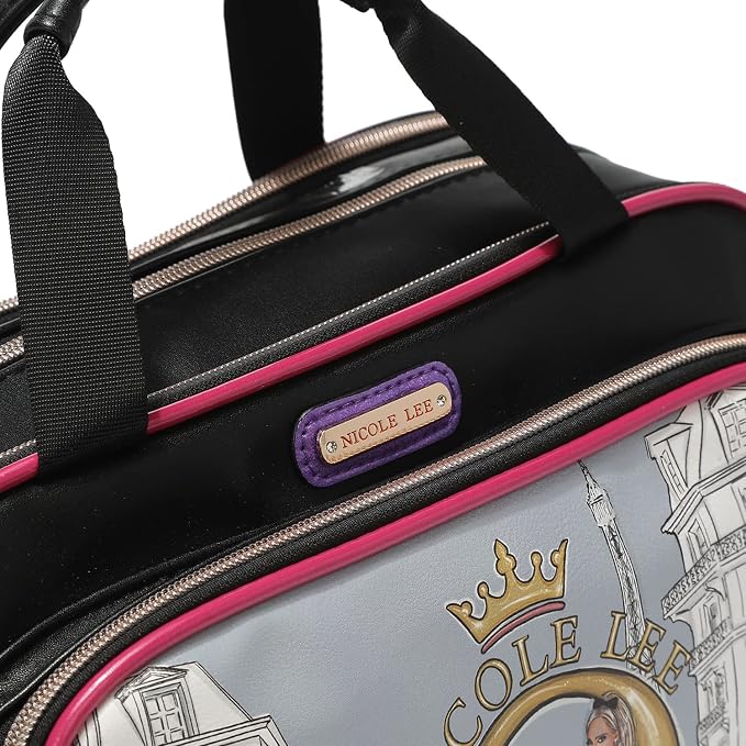 Nicole Lee Cosmetic Makeup Bag for Women - Multi Organization Toiletry Travel Bag with 5 Compartments (Dreaming the City) - Image 9