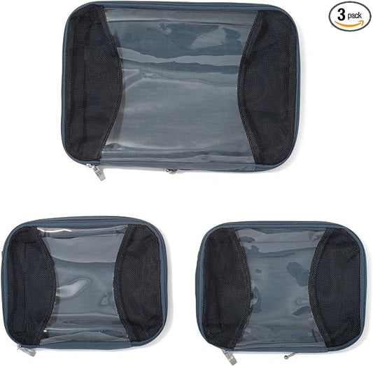 Baggallini Compression Cube 3-piece set - Lightweight Compression Packing Cubes for Travel by baggallini