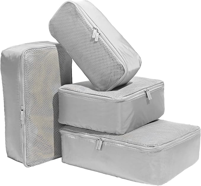 Away Insider Packing Cubes Set of 4 – Lightweight Travel Organizers for Luggage, Suitcases & Carry-On Bags, Cloud Gray by Unknown