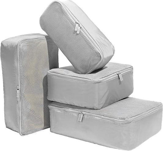 Away Insider Packing Cubes Set of 4 – Lightweight Travel Organizers for Luggage, Suitcases & Carry-On Bags, Cloud Gray by Unknown