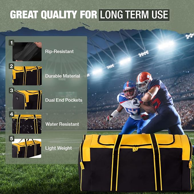 Jetstream Heavy Duty Multi Pocket Durable Sports Gym Equipment Travel Duffel Bag - Image 6