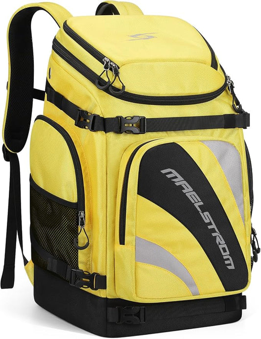 Maelstrom Ski Boot Bag,55L Large Ski Boots Travel Backpack for Men Women,Waterproof Snowboard Boot Bag for Skis Accessories by Maelstrom