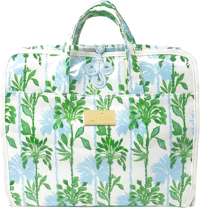 Lilly Pulitzer Hanging Toiletry Bag - Travel Organizer with Handle and Pockets - Cute Travel Makeup Bag - Floral - Image 3