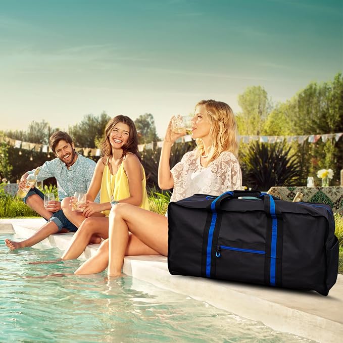 Large Duffle Bag for Women Men Heavy Duty Gear Storage Bag Foldable 88L Weekender Gym Overnight Bags - Image 7