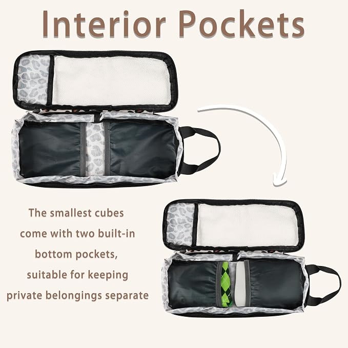 7 Pcs Compression Packing Cubes for Travel Luggage, Lightweight Suitcase Organizer Bags Set, Compression Packaging Cube for Travel Essentials, Packing Cubes for Carry on Suitcase - Image 5