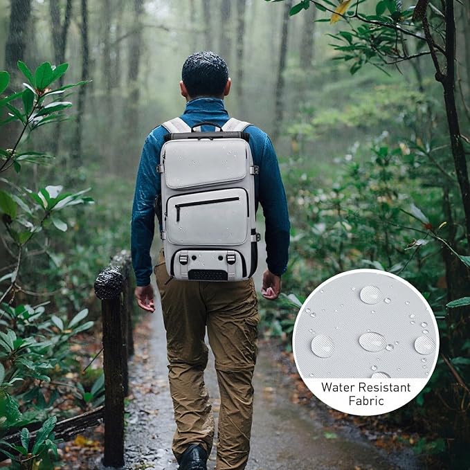 Backpack for Traveling On Airplane,Expandable Carry On Laptop Backpack for Men and Women,Outdoor Travel Bag,Grey - Image 4