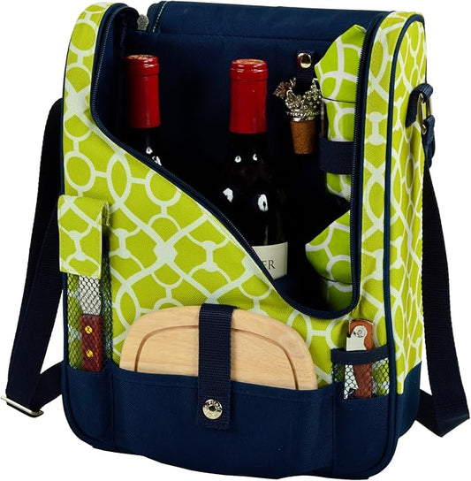 Picnic at Ascot Original Insulated Wine and Cheese Cooler Bag - Designed, Assembled & Quality Approved in the USA by PicnicatAscot