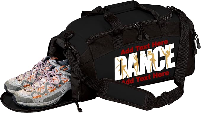 Personalized Dance Duffle Bag with Name – Custom Dancer Gym Bag for Girls, Competition Team Travel Bag, Ballet Recital Cheer & Studio Gear Bag by all+about+me+company