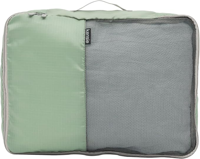 kensie Women's Hillsboro Luggage & Travel Bags Set, Green Granite, 4 Piece Set - Image 8