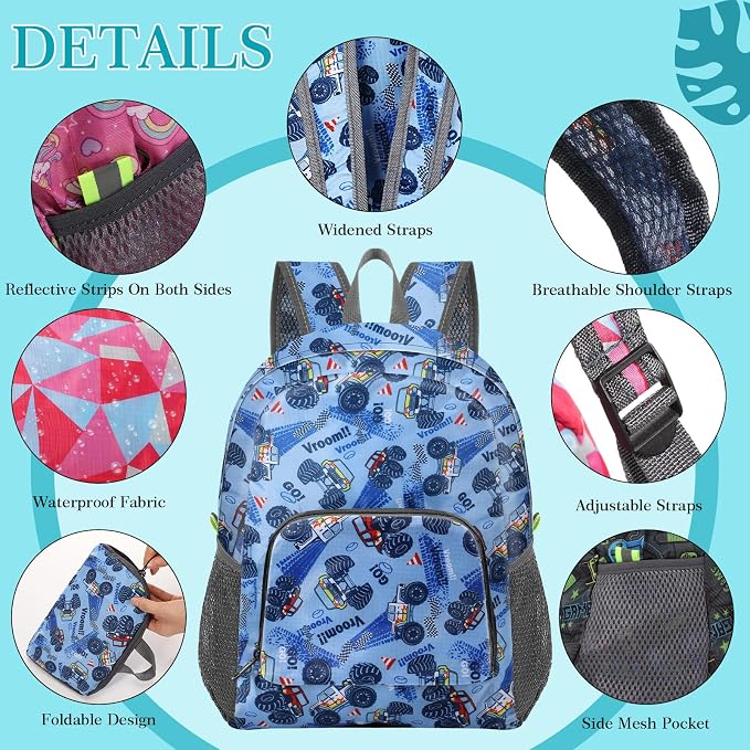 LEIFIDE 15 Pcs Backpack in Bulk 17 Inch Lightweight Foldable Student School Outdoor Travel Book Bag Assorted Colors - Image 4