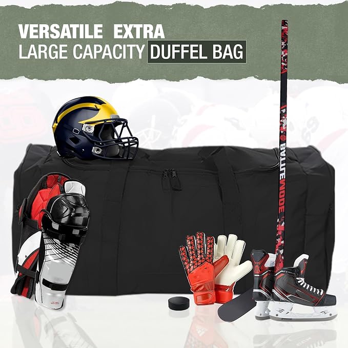 Jetstream Heavy Duty Multi Pocket Durable Sports Gym Equipment Travel Duffel Bag - Image 6
