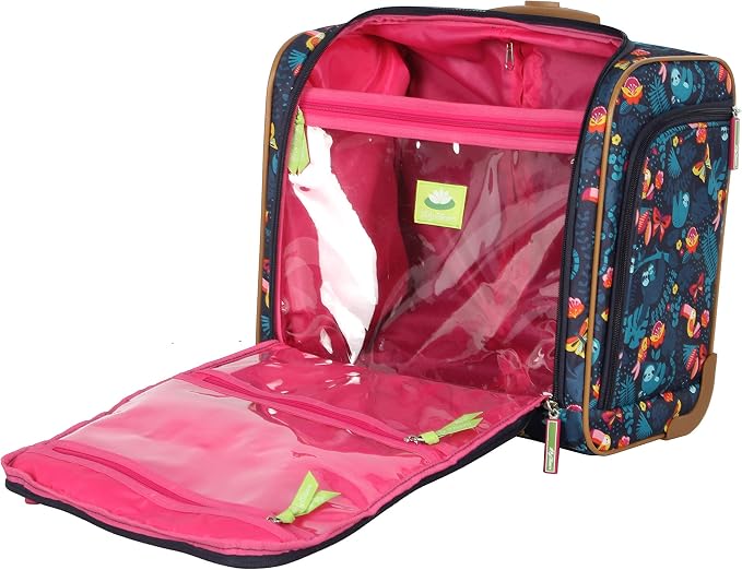 Lily Bloom Designer 15 Inch Carry On - Weekender Overnight Business Travel Luggage - Lightweight 2- Rolling Wheels Suitcase - Under Seat Rolling Bag for Women (Sloth to Me) - Image 6