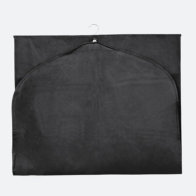 Syeeiex 40" Garment Bags for Hanging Clothes, Set of 8 Suit Bag, Suit Bags for Closet Storage, Garment Covers for Storage Suits, Shirts,T-shirts and Jackets on Closet(Black) - Image 6