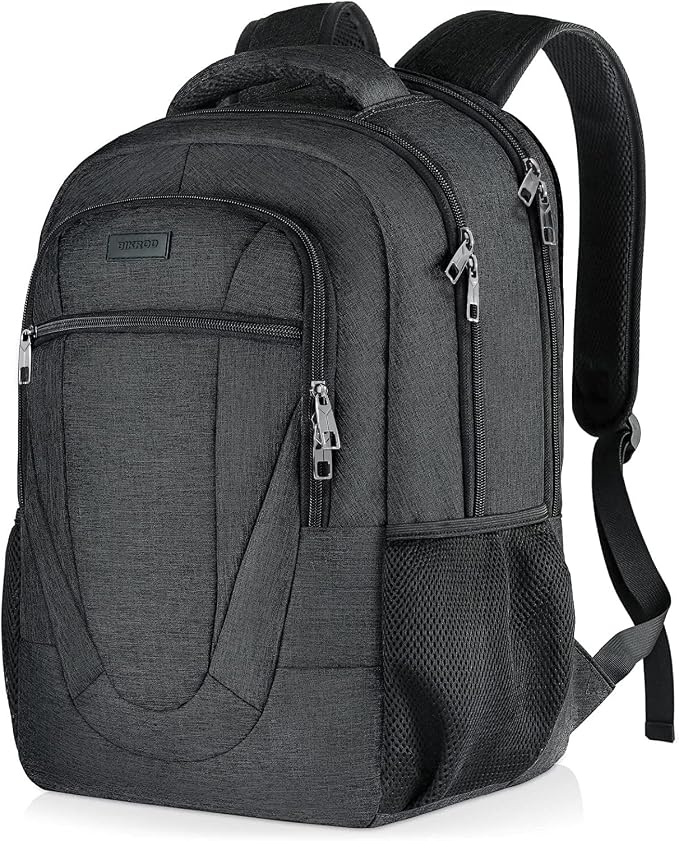 BIKROD Travel Laptop Backpack, 17 Inch Extra Large School Backpacks for Teen Boys and Girls, Black Water Resistant Women Back Pack, Business Men Sturdy Computer Bag by PRISTINEBAGUS