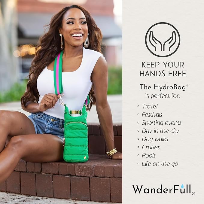 WanderFull Original HydroBag Crossbody Water Bottle Holder with Phone Pocket, Fits Water Bottles up to 32 oz - Image 7