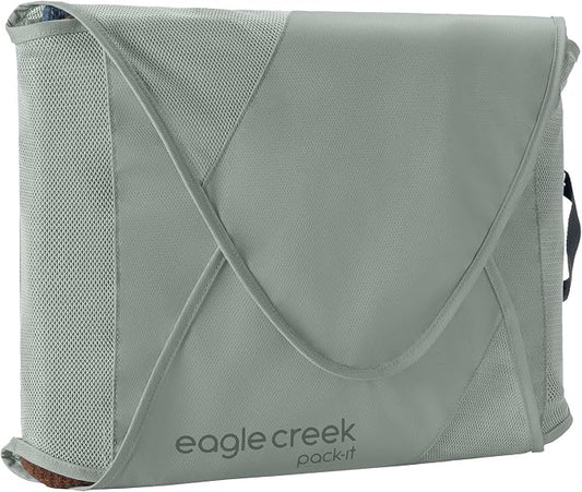Eagle Creek Pack-It Reveal Garment Folder - Travel Garment Bag with Compression Wings to Maximize Luggage Space - Convenient Top Handle - Quick Drying Material XL Storm Grey by EagleCreek