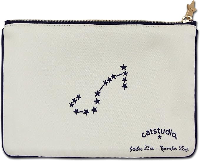 Catstudio Astrology Zipper Pouch, 5x7 Travel Toiletry Bag, Makeup Bag, Dog Treat Pouch, or Travel Purse - Image 2