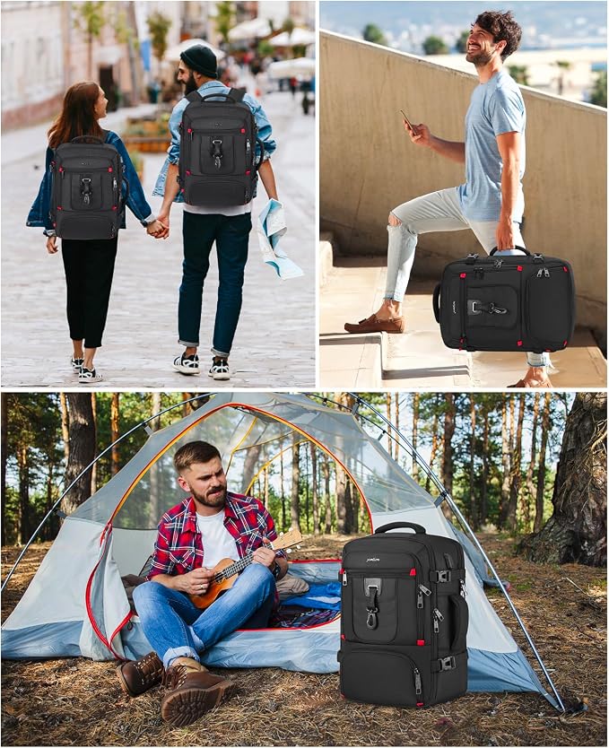 YAMTION Carry On Backpack for Men with Shoe Compartment,Travel Backpack with Laptop Compartment Airline Approved for Women,Weekender Bag for Workout College Sport Mochila de Viaje - Image 7