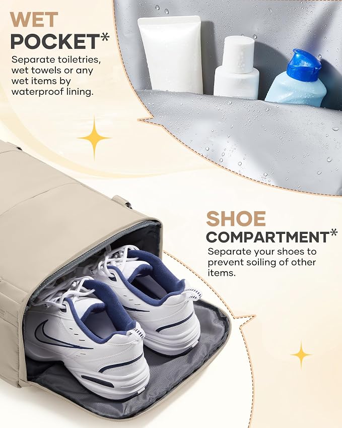 coofay Large Travel Backpack For Women Men Airline Approved Carry On Backpack Flight Approved Waterproof Sports Luggage Backpack Casual Daypack Hiking Backpack - Image 6
