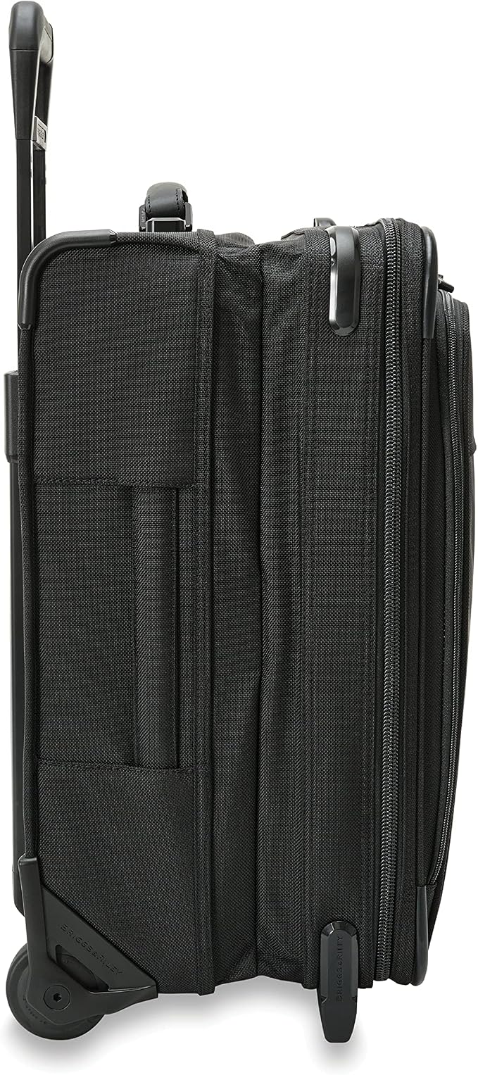 Briggs & Riley Global 2-Wheel Expandable Carry On - Luggage for International Travel, Suitcases with Wheels, Softside Rolling Bag for Men & Women, Self-Repairing Zipper - Baseline Collection, Black - Image 16