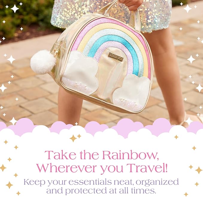 Glimmer Wish Unicorn Cloud Pouch, Trendy Mini Pouch, Clutch, or Coin Purse for your Tiny Treasures, Great Gifts for Teens and Girls, 8.1 x 2.6 x 4.5 in - Image 2