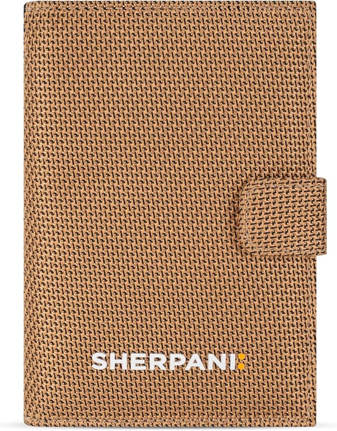Sherpani Vienna, RFID Blocking Passport Holder, Travel Passport Cover Wallet, Travel Documents Organizer Protector, Travel Gift (Sand) by SHERPANI