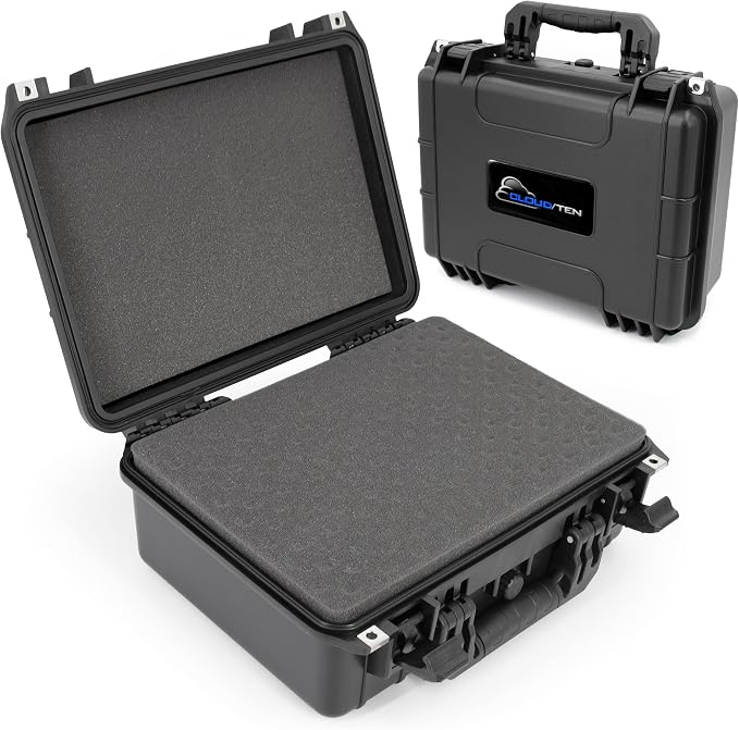 CLOUD/TEN 16 Inch Airtight Carry Case with Impact Absorbing Protective Customizable Foam by CLOUD%2FTEN