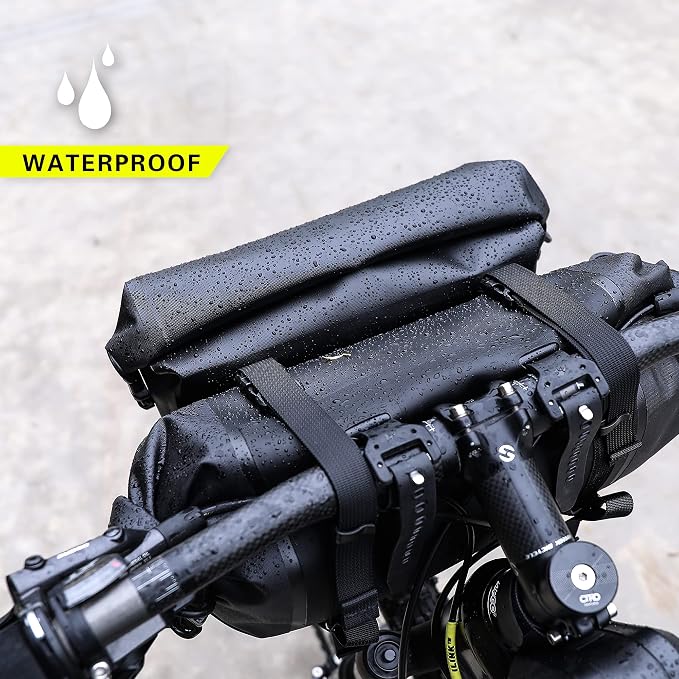 Rhinowalk 2PC Bike Handlebar Bag Set Waterproof Bicycle Front Tube Bag Large Capacity Storage Bag Shoulder Bag - Image 3