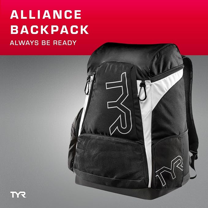 Alliance Backpack TYR Wet/Dry Athletic Gym and Pool Bag for Men and Women - Separate Wet/Dry Compartments, 45L Capacity, Ergonomic, Water-Resistant - Available in Team Colors - Image 3
