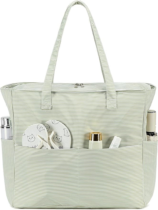 Bluboon Waterproof Beach Tote Pool Bags for Women Ladies Extra Large Carry On Bag With Wet Compartment for Weekender Travel by BLUBOON