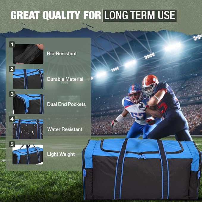 Jetstream Heavy Duty Multi Pocket Durable Sports Gym Equipment Travel Duffel Bag - Image 9