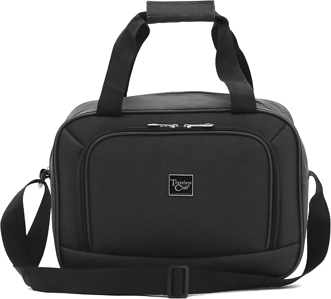 Travelers Club Midtown Hardside 4-Piece Luggage Travel Set, Black - Image 8