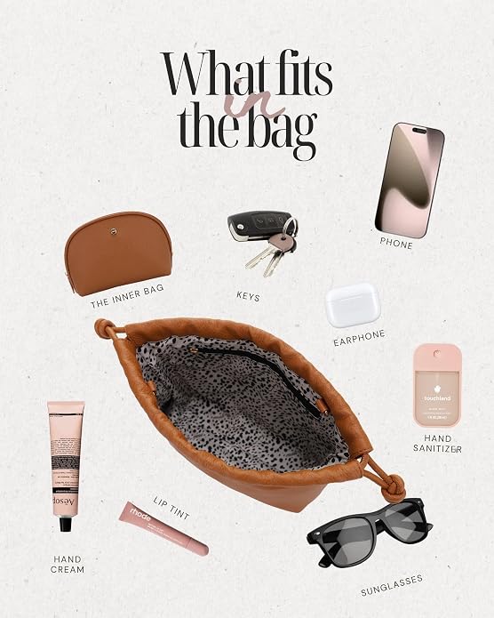 Mali+Lili Lola Beauty Bag Duo, Makeup Bag Travel Cosmetic Bag Set of 2, Vegan Leather Purse Crossbody Bags for Women and Girls, Cute Makeup Pouch, Travel Pouch, Crossbody Purses for Women | Duo - Image 2