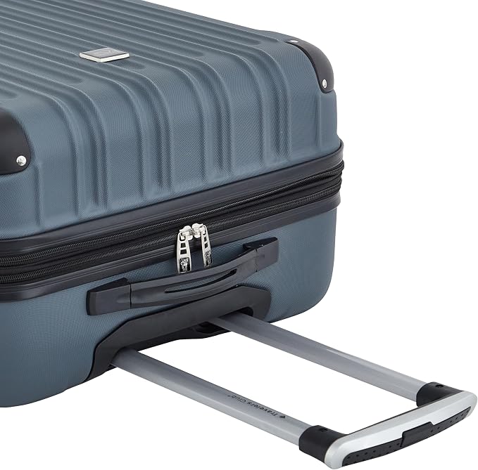 Travelers Club Midtown Hardside 4-Piece Luggage Travel Set, Slate - Image 6