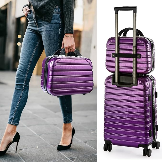 14-Inch Makeup Train Case Hardshell PC+ABS Travel Cosmetic Organizer, Makeup Storage Box for Toiletry Durable Portable Gifts for Women. - Image 7
