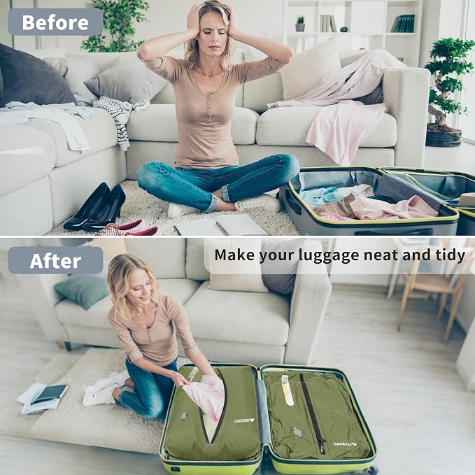 Upgraded Vacuum Bag for Travel, Professional IPX8 Waterproof Reusable Vacuum Compression Bags for Travel Suitcases, Durable Space Saver Bag - Image 8
