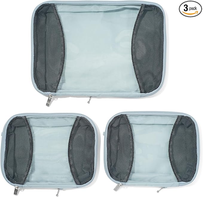 Baggallini Compression Cube 3-piece set - Lightweight Compression Packing Cubes for Travel by baggallini