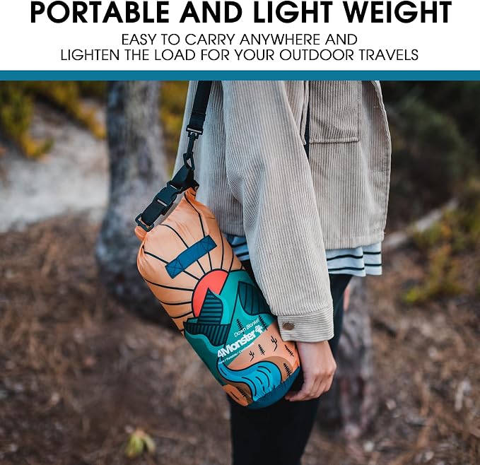 4Monster Down Camping Blanket, 650 Fill Power Ultralight Packable Puffy Blanket, Warm, Waterproof & Windproof Outdoor Quilt for Backpacking, Travel, Stadium, Beach - Image 4