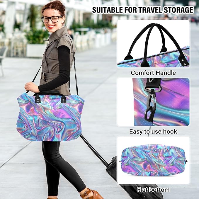 senya Weekender Bags Travel Duffel Gym Bag Trendy Y2k Style Carry on Overnight Tote Bag with Toiletry Bag for Airplane Travel Trip Gym Yoga, g366817174p1006c1071s2442 - Image 6