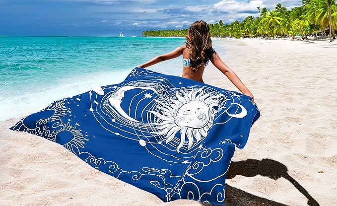 WIWIGO Beach Blanket Waterproof Sandproof Beach Mat 79" X 83"/10'x9'for 2-8 Adults Quick Drying Outdoor Picnic Mat Beach Accessories for Travel, Camping, Hiking - Image 5