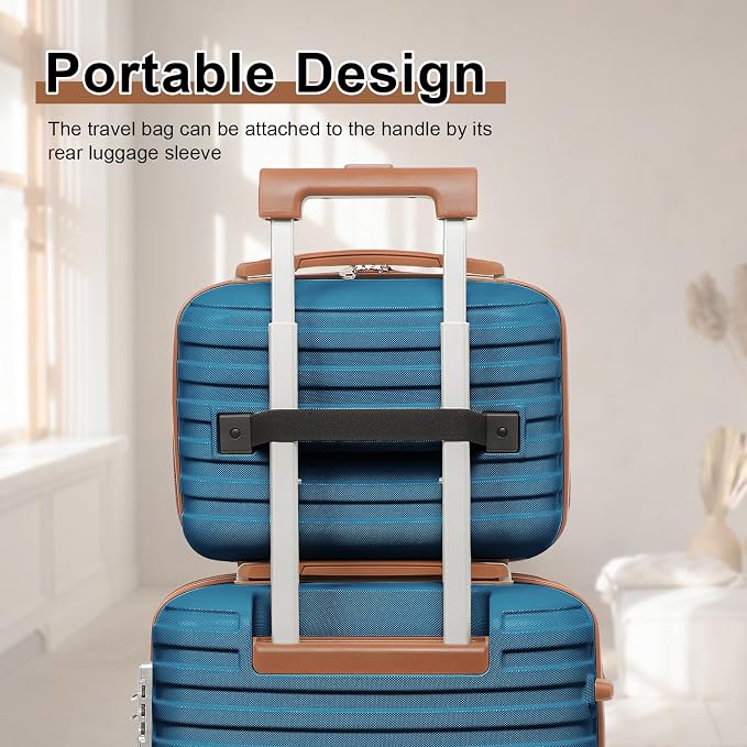 Joyway Luggage Set 7 Piece Suitcase Sets with Spinner Wheel,Hardside Expandable Travel Laggage with TSA Lock(18/20/24/28 Blue) - Image 4