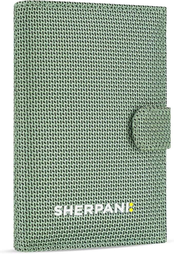 Sherpani Vienna, RFID Blocking Passport Holder, Travel Passport Cover Wallet, Travel Documents Organizer Protector, Travel Gift (Aloe Mist) - Image 7