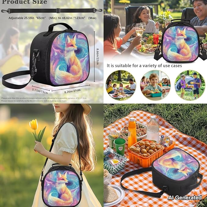 Galaxy Fox 5th Grade Backpacks for Girls 17 Inch Bookbag Set for Elementary School Kids Girls Backpack and Lunch Box Set of 4 Lightweight Backpack for School Ages 8-10 10-12 - Image 5