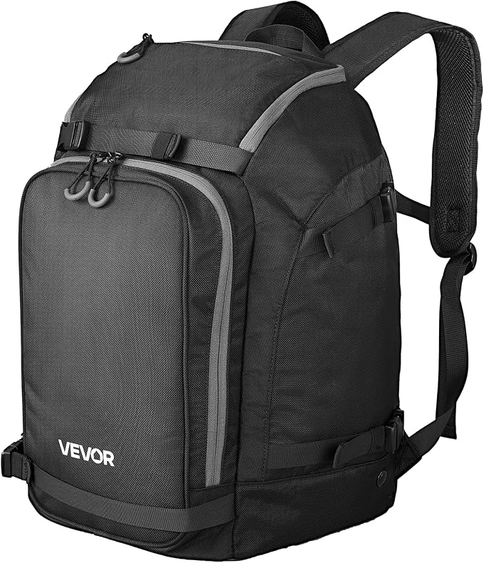 VEVOR Ski Boot Bag, Snowboard Boots Travel Backpack for Men Women, with Waterproof Exterior & Bottom, Durable 1680D Oxford, Bag for Skis, Snowboard, Helmet, Goggles, Gloves, Accessories by VEVOR