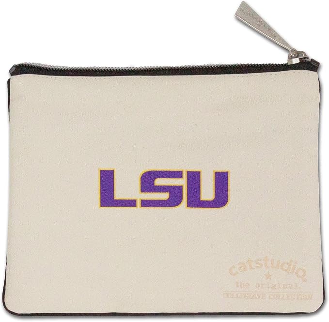 Catstudio Collegiate Zipper Pouch, Louisiana State University Travel Toiletry Bag, Ideal Gift for Alumni, Makeup Bag, Dog Treat Pouch, or Travel Purse - Image 2