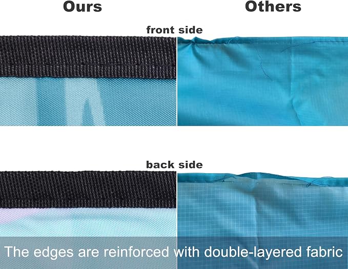 WIWIGO Beach Blanket Waterproof Sandproof Beach Mat 79" X 83"/10'x9'for 2-8 Adults Quick Drying Outdoor Picnic Mat Beach Accessories for Travel, Camping, Hiking - Image 4