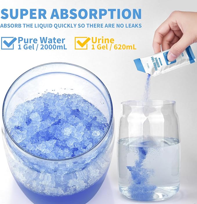 Poesie Poo Absorbent Gel Powder for Portable Toilet Camping Hiking Outdoor Portable Potty Resolution - Image 3