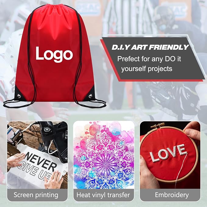 Shappy 160 Pcs Drawstring Backpack Bulk Sports Gym Cinch Bag Polyester String Bag for Men Women (4 Colors) - Image 4