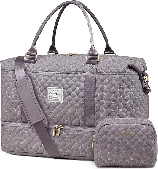 LOVEVOOK Travel Duffle Bag,Weekender Bags for Women with Shoe Compartment，Carry on Overnight Bag with Toiletry Bag,Gym Duffel Bag with Wet Pocket, Hospital Bags for Labor and Delivery by LOVEVOOK